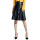 Fashion Knee-length Midi Black A-line PU Leather Skirt